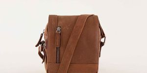 Ladies Brown Leather Sling Bag
