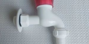 Red PVC Nozzle Bib Cock