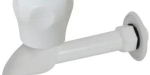 White PVC Long Body Bib Cock