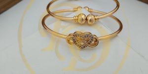 brass gold plated diamond bracelet