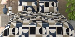 Porcine Print Queen Size Cotton Satin Bedsheet Set