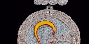 925 silver fully ice out moissanite diamond pendant