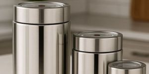 Premium Stainless Steel Canister Jar