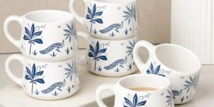 200ml Printed Ceramic Tea Cup Set