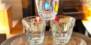 225ml Classic Textured Drinking Glass Set