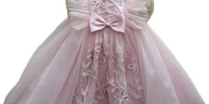 Pink Blossom Embroidered Party Dress