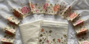 embroidery banarasi silk suit