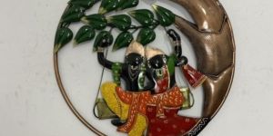 Radha Krishna Decorative Ring Wall Art