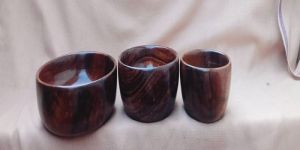 3 Piece OF Round Sheesham Wood Bowl Set