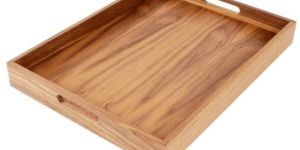 Brown Sheesham Wood Serving Tray