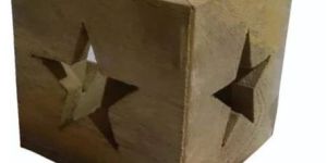 Camping Teak Wood Star Lantern