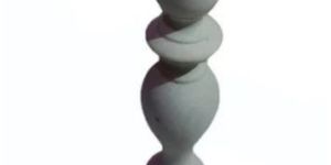 Home Decor Teak Wood White Candle