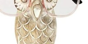 Mango Wood Owl Spectacle Stand