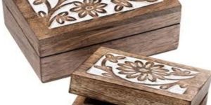 Mango Wood Wooden Carved Gift Box