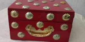 Red Mango Wood Jewelry Box