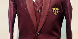 Embroidered Mens Five Piece Suits