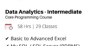data analytics training course