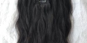 Indian Human Virgin Wavy 7 Set Clip in Human Hair Extension