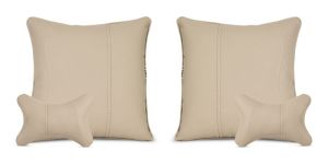 PVC Leather Car Neck Pillow Set