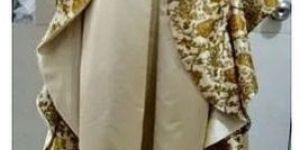 Ladies Golden Double Satin Gown