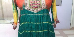 Multicolor Batik Silk Kurti