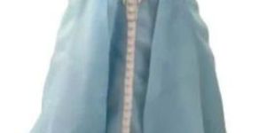 Satin Silk and Organza Embroidered Gown