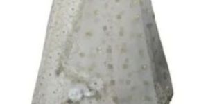 White Embroidered Georgette Trail Gown