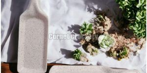 Ivory Dot Ceramic Serving Platter