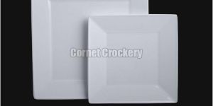 White Acrylic Square Plate