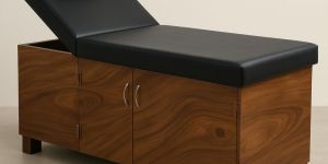 wooden storage massage bed