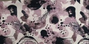 Purple Printed Polyester Knitted Fabric