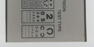 Numeric Near Vision Chart , Cardboard