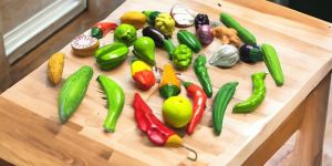 Handcrafted Terracotta Miniature Fruit & Vegetables Toys