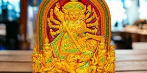 New Corporate Gifting Festival Gifting Terracotta Durga with Family