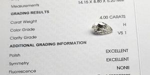 Igi Certified Pear Shape Lab Grown Diamond
