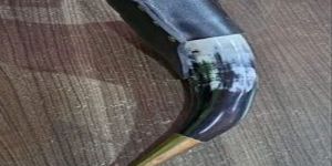 Drinking Horn with Leather Holder