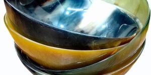 Natural Buffalo Horn Bowl Set