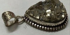 Grey Pyrite Pendant