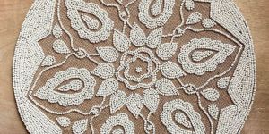 Designer Handmade Beaded Placemat