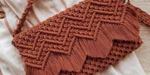 Stylish Cotton Macrame Hand Bag