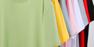 Mens Oversized Cotton Round Neck T-Shirts