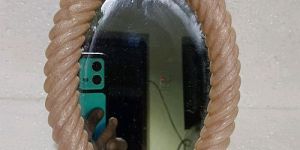 Oval Resin Wall Mirror