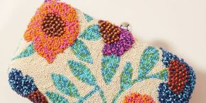 Embroidery Clutch Hand Bag (Bead Work)