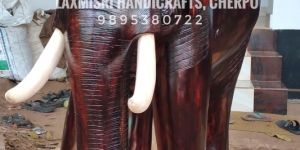 Wooden Elephant Sculpture