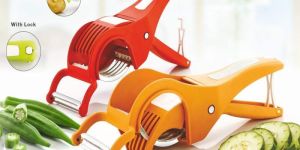 Plastic Veg Cutter 2 in-one Vegetable & Fruit Multi Cutter & Peeler