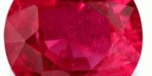 round shape ruby gemstone