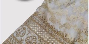 dyeable banarasi silk brocade embroidery zari work saree