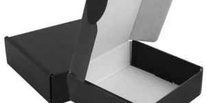 Black Die Cut Corrugated Box