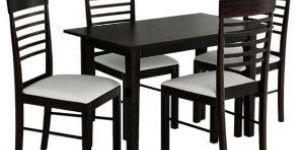 4 Seater Dining Set in Wenge Finish