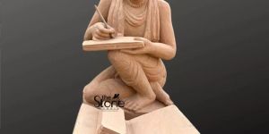 sandstone saint statue
